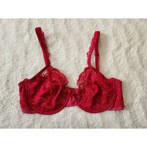 Bali 6543 Passion for Comfort Lace Underwire Bra Pink 36C Unlined Full Coverage